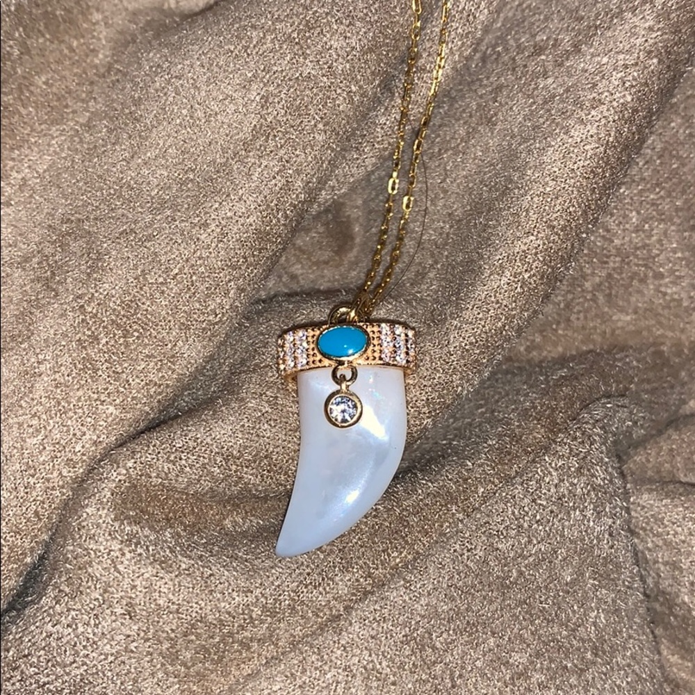 Dainty Boho Horn Shaped Shell Necklace